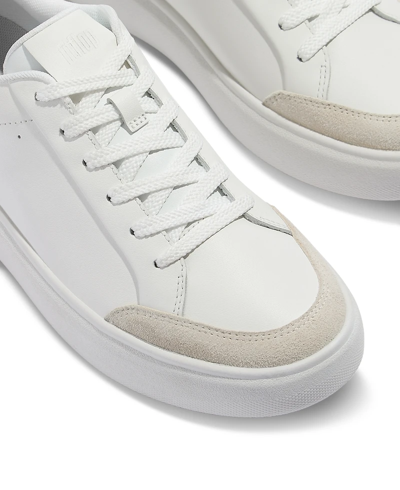 FitFlop Women's Rtg Leather Suede Sneakers