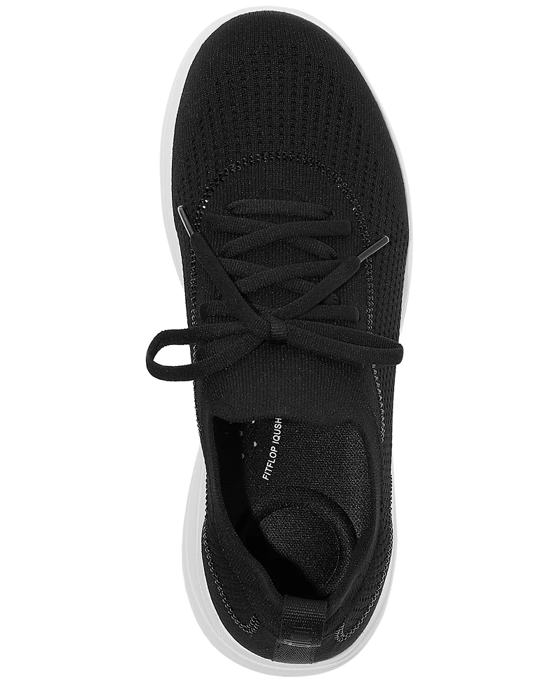 FitFlop Women's Super-q Crystal-Trim Knit Laced Up Sneakers