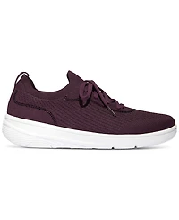 FitFlop Women's Super-q Crystal-Trim Knit Laced Up Sneakers