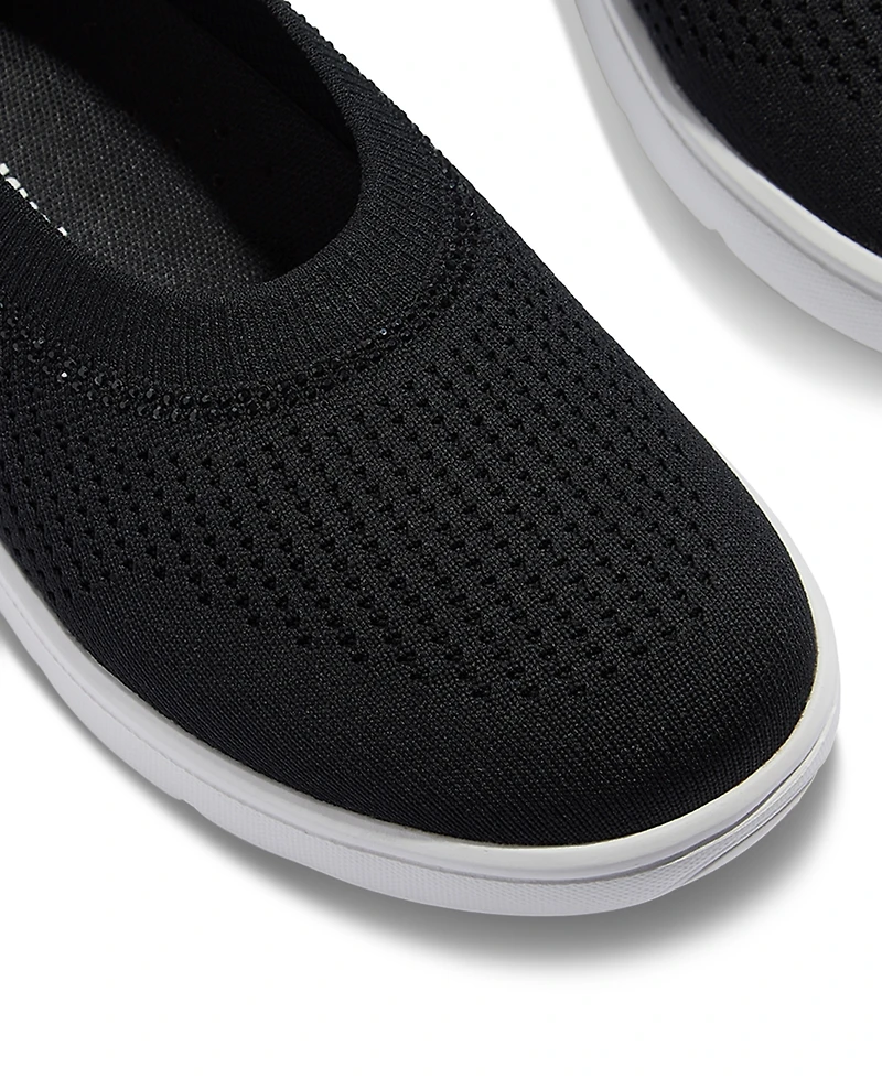 FitFlop Women's Super-q Crystal-Trim Knit Ballerina Flats