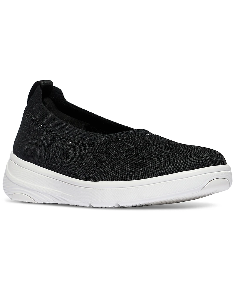 FitFlop Women's Super-q Crystal-Trim Knit Ballerina Flats