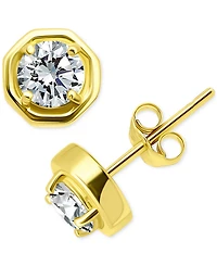 Giani Bernini Cubic Zirconia Solitaire Octagon Stud Earrings, Macy's Exclusive