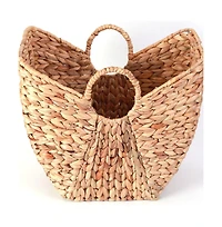 Vintiquewise Large Wicker Laundry Basket with Round Handles