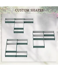 Outsunny Raised Garden Bed Set, Diy Large Steel Planters Box,