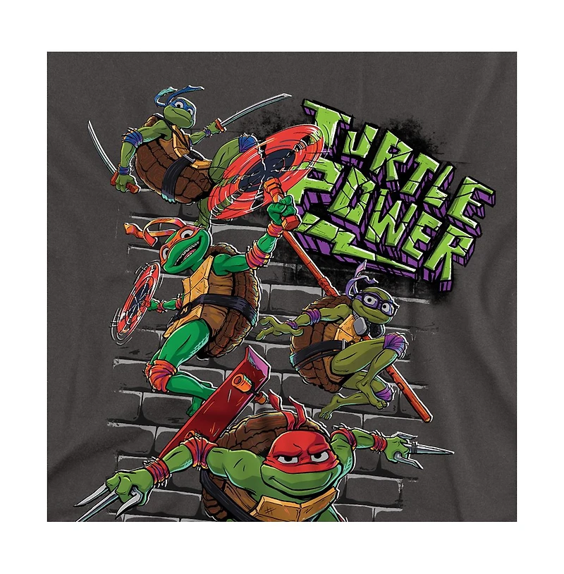 Logovision Men's Tmnt Mutant Mayhem Turtle Power Brothers T-Shirt
