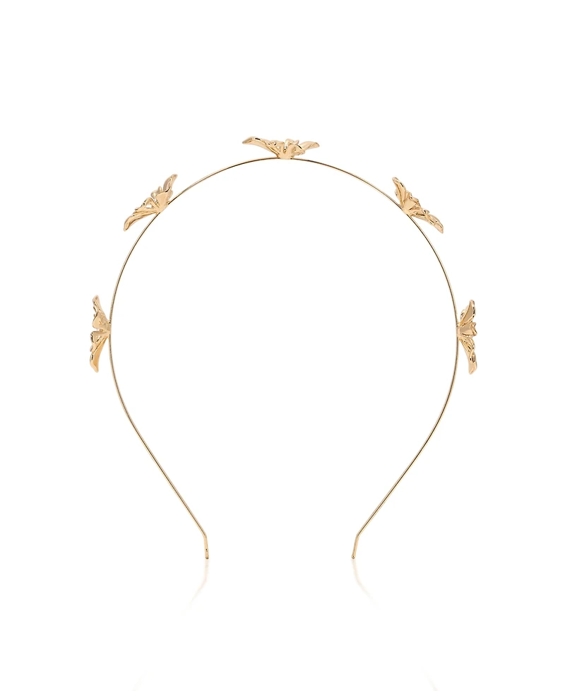 Ettika Gold Tone Petals Headband