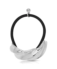 Ettika Silver Twist Hair Tie