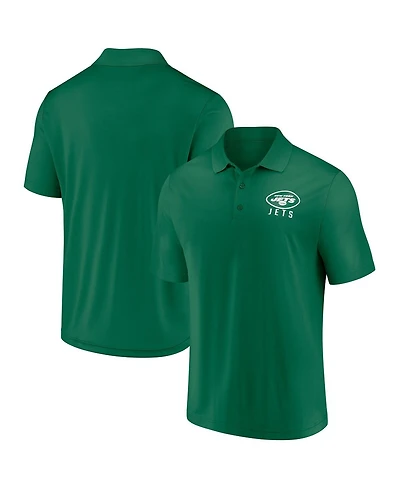 Fanatics Men's Green New York Jets Lockup Polo Shirt