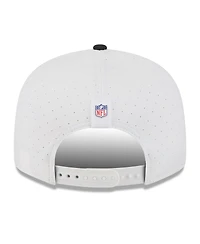 New Era Men's White/Black Atlanta Falcons 2025 Nfl Training Camp Split Panel 9FIFTY Snapback Hat