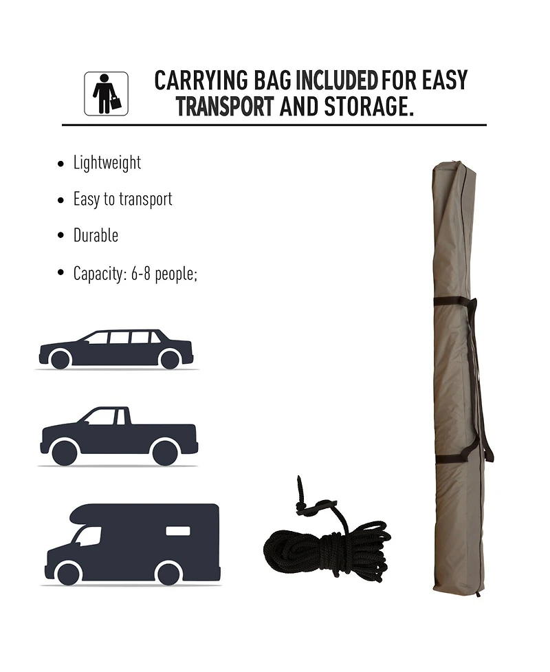 Hexagon Pop Up Party Tent Gazebo w/ Netting, 12' x 12