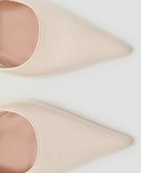 Mango Women's Kitten-Heel Pointed Shoes