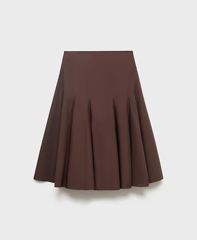 Mango Women's Pleated Midi Skirt