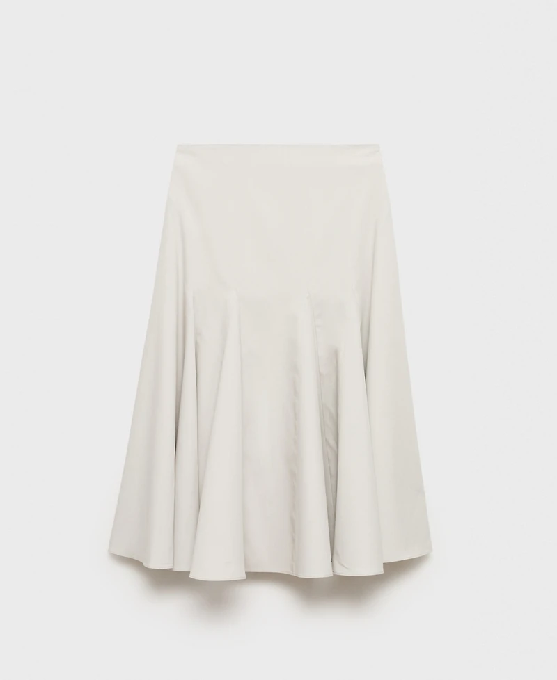 Mango Women's Pleated Midi Skirt