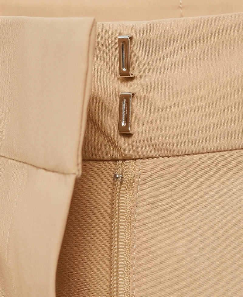 Mango Women's Straight-Cut Crop Pants