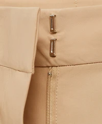 Mango Women's Straight-Cut Crop Pants