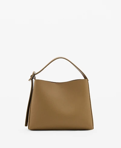 Mango Women's Buckle Mini Shopper Bag