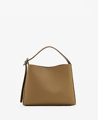 Mango Women's Buckle Mini Shopper Bag