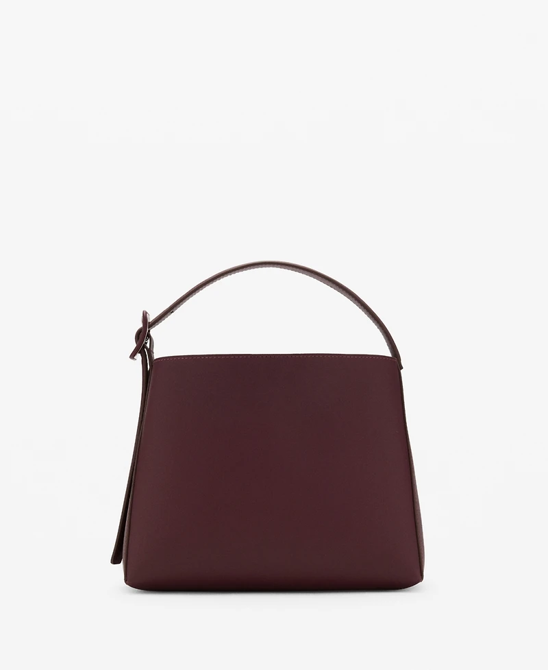 Mango Women's Buckle Mini Shopper Bag