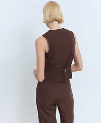 Mango Women's Buttoned Suit Jacket