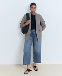 Mango Women's Catherin Culotte High-Rise Jeans