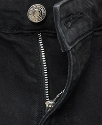 Mango Women's High-Waisted Straight-Fit Denim Shorts