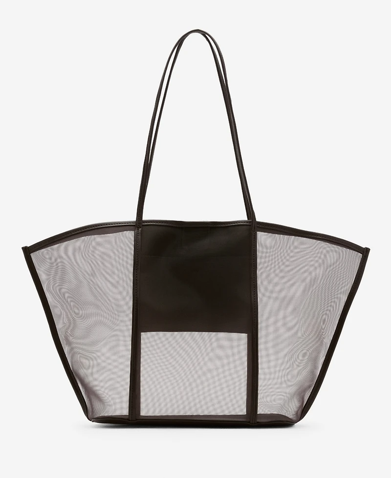 Mango Women's Semi-Transparent Shopper Bag