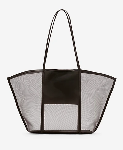 Mango Women's Semi-Transparent Shopper Bag