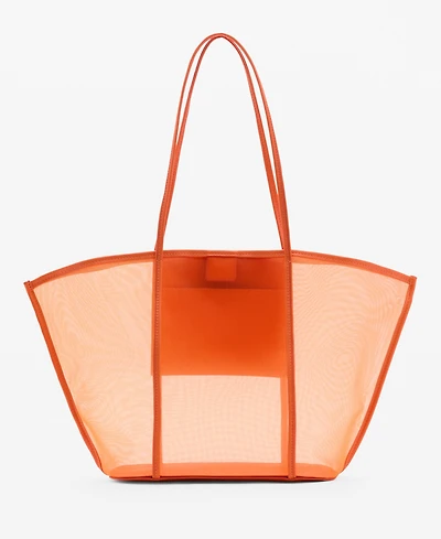 Mango Women's Semi-Transparent Shopper Bag