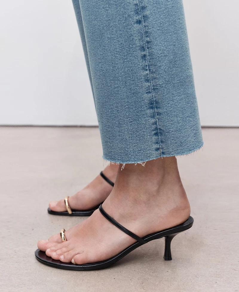 Mango Women's Maternity Flared Cropped Jeans