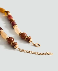 Mango Women's Combined Beads Necklace