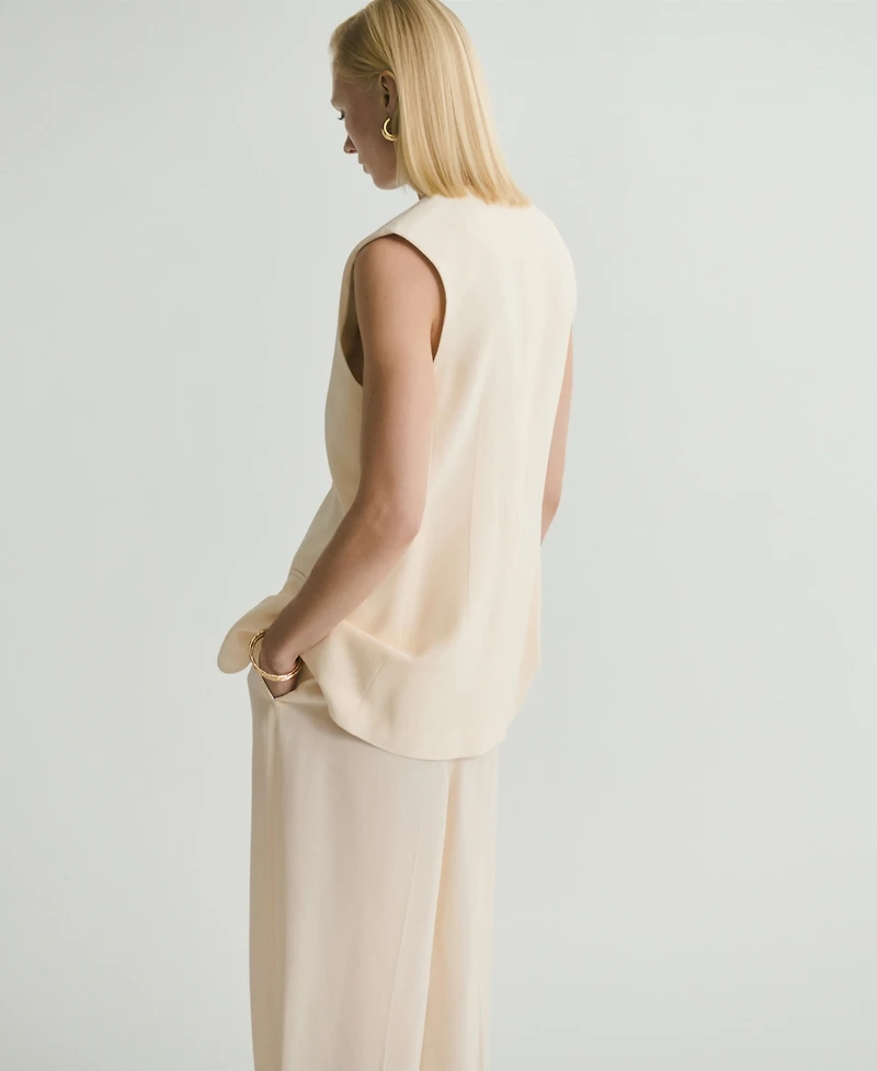 Mango Women's Flowy Suit Vest