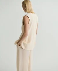 Mango Women's Flowy Suit Vest