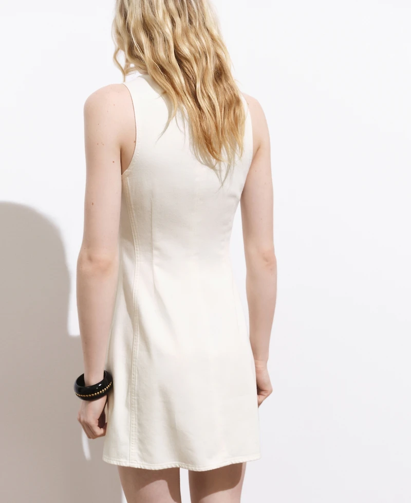 Mango Women's Short Denim Dress