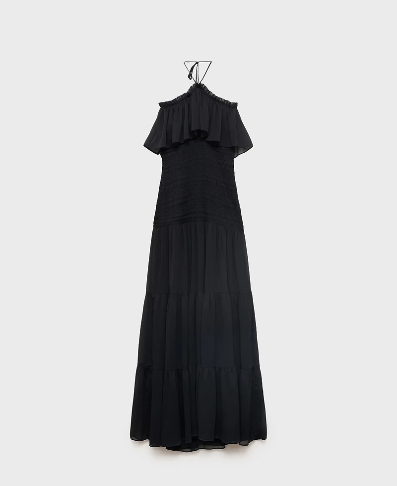 Mango Women's Ruffled Maxi Dress