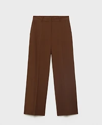 Mango Women's Straight Mid-Rise Pants