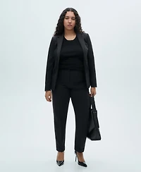 Mango Women's Straight Suit Pants