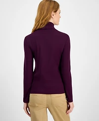 Nautica Jeans Women's Cotton Turtleneck Long-Sleeve T-Shirt, Online Only