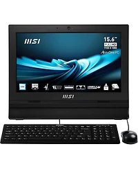 Msi Pro AP162T Adl-020US 15.6" Full Hd All-in-One Touchscreen Desktop Computer, Intel Celeron N100 0.8GHz, 4GB Ram, 128GB Ssd, Windows 11 Pro, Bl