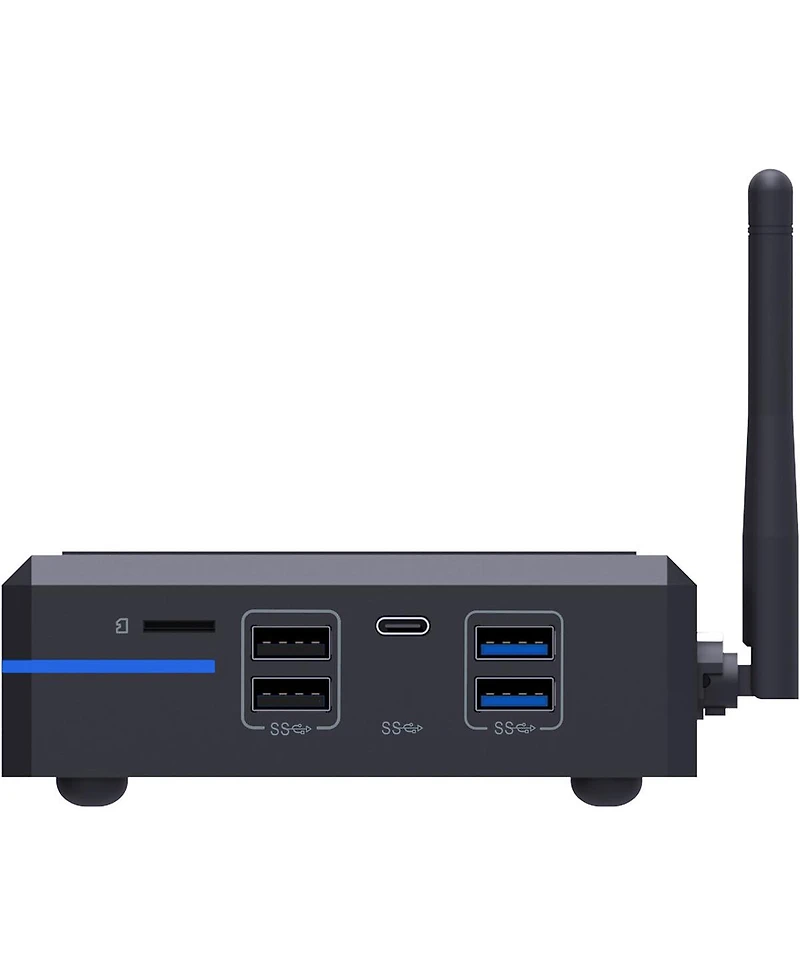 Azulle Byte Mini Desktop Computer, Intel Celeron N4500 1.1GHz, 4GB Ram, 64GB eMMC, Windows 11 Pro, Black