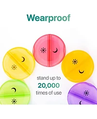 Sukuos Weekly Pill Organizer 7 Day 2 Times a