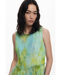 Desigual Women's Ruffled pleated blouse