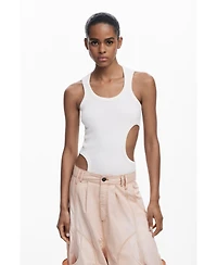 Desigual Women's Cut-out sleeveless T-shirt