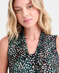 Kasper Women's Sleeveless Knot Front Jersey Top, Regular & Petite