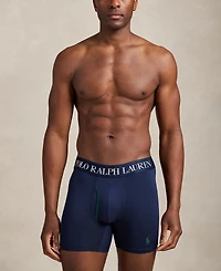 Polo Ralph Lauren Men's 3-Pack Cooling Microfiber Elastic Waist Boxer Briefs
