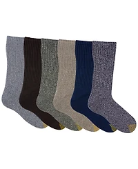 Gold Toe Men's 6-Pack Casual Harrington Socks