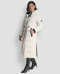 Dkny Women's Hooded Anorak Maxi Puffer Coat