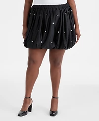 On 34th Trendy Plus Size Rhinestone-Embellished Bubble Skirt, Macy's Exclusive
