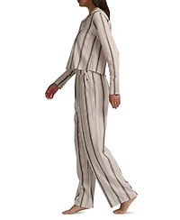 Tommy Hilfiger Women's Long Sleeve Top and High-Waist Pant Set