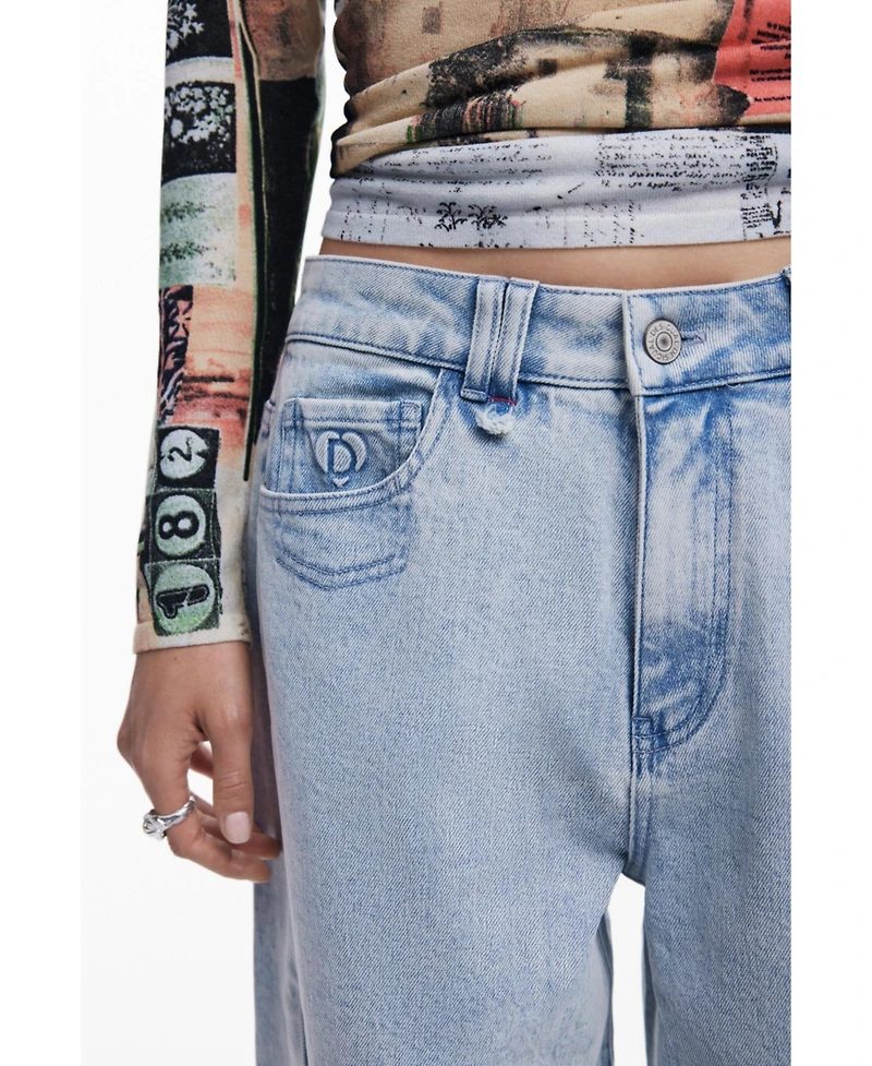 Desigual Women's Jeans with buttons
