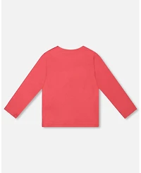 Deux par Girl Cotton T-Shirt Red with Mini Apples - Toddler|Child